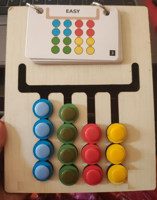 Nafhotoz Color Coder Puzzle – Easy to Carry, Fun to Play Educational Board Games