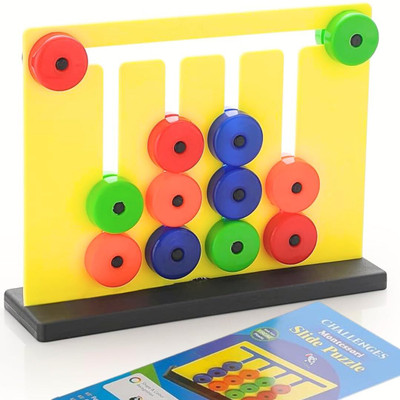 CloudTech Learning Color And Pattern Matching Montessori Slide Puzzle For Kids(Multicolor)(1 Pieces)