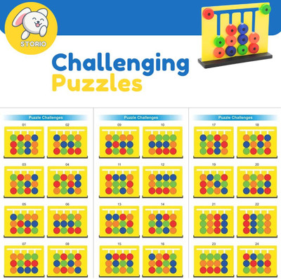Ruffo Sliding Color Toy for Montessori Learning Educational Board Games
