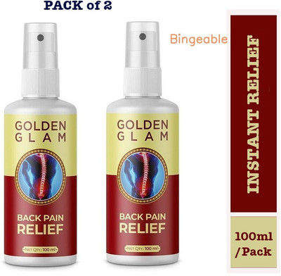 Buy TYA Golden Glam Pain Relief Oil Twin Bottles – 200ml of Relaxation Liquid(2 x 100 ml)