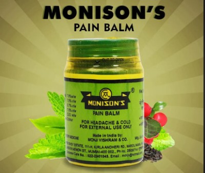 Monison Monisons Pain Relief Balm – Ayurvedic Solution for Pain & Cold Relief Balm(200 g)