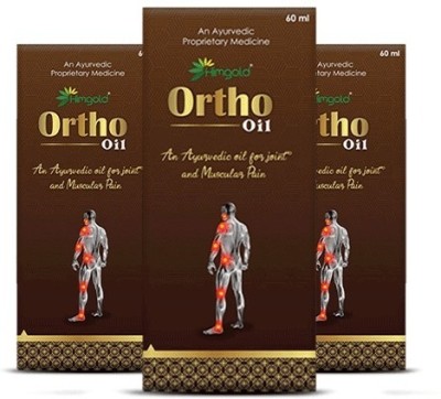 HimGold Ortho Ayurvedic Strong Oil for Joints Pain Liquid Liquid(3 x 60 ml)