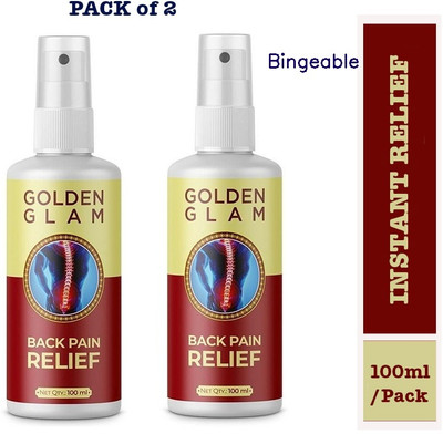Buy TYA Golden Glam Pain Relief Oil Twin Combo – Relaxation in Every Drop Liquid(2 x 100 ml)