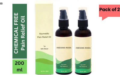INDIANA HUDA Tulir Ayurvedic Pain Relief Oil 100ml Pack of 2 for Neck, Knee & Joint Pain Liquid(2 x 100 ml)