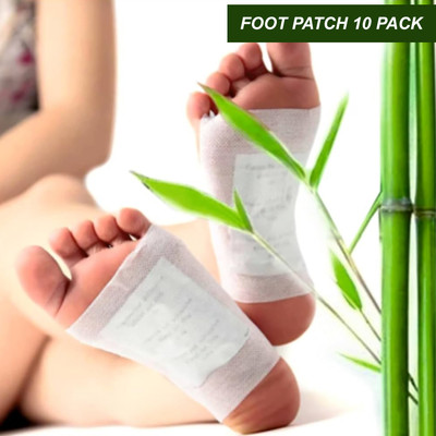 house of common Kinoki Detox Foot Pads - Natural Adhesive Patches to Detoxify Toxins & Aid Sleep Plaster & Patch(10 x 10 g)