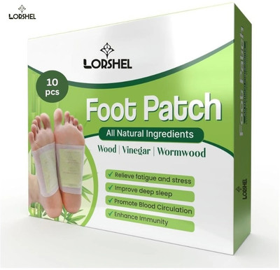 LORSHEL Detox Foot Patches with Bamboo Vinegar for Relief(100 g)