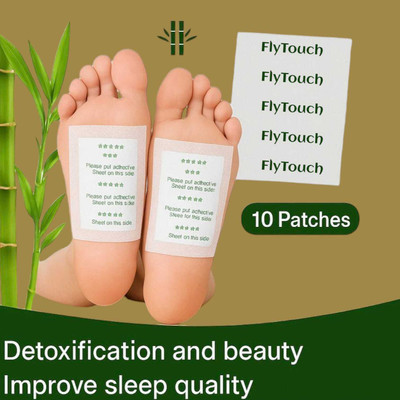 FlyTouch Comfortable Foot Pads for Detox, Energy Recovery and Healthy Sleep Cycle Plaster & Patch(10 x 1 Patches)