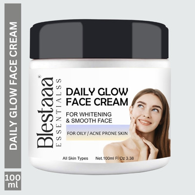 blestaaa essentialss Fresh & Young Dayle Glow Cream For Clear Skin With Niacinamide & Rice Water For Glass Skin.(100 g)