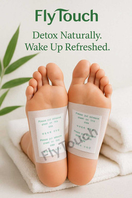 FlyTouch Natural Herbal Detox Pads for Foot Relief, Cleanse and Sleep Enhancement