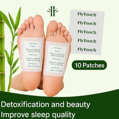 FlyTouch Natural Foot Patches to Reduce Swelling, Cleanse Body & Boost Energy