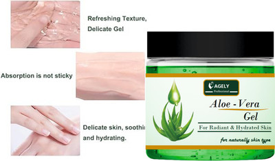 AGLEY Aloe Vera Gel for Face Vitamin E(400 ml)