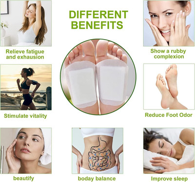 NIMYANK Premium Quality Cleansing Detox Foot Patch Toxin Remover(2 Pkt-10 Pads) N80