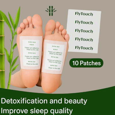 FlyTouch Sleep Well Naturally with Herbal Detox Foot Pads for Toxin Elimination Plaster & Patch(10 x 1 Patches)