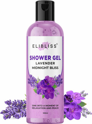 ELIBLISS Lavender Moisturizing Shower Gel, ParabenFree, For All Skin Types(2 x 50 ml)