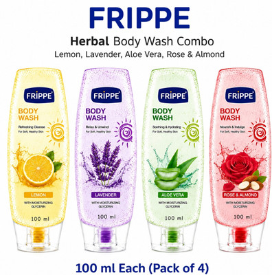 FRIPPE Total Guard Body Wash For Complete Skin Protection Care(4 x 100 ml)