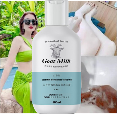 MegaValue KOREAN BEAUTY.DR - KOREA GOAT MILK WHITENING SHOWER GEL FOR SKIN GLOW (100ML)(100 ml)