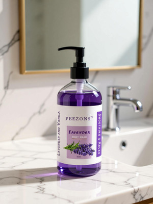 Peezons Lavender Prevents Body Acne | Paraben, SLS free Shower Gel(300 ml)