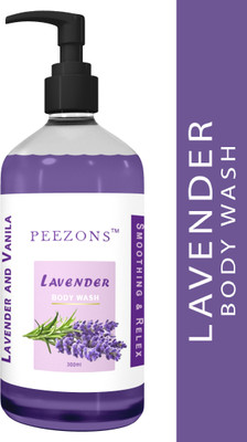 Peezons Lavender Prevents Body Acne | Paraben, SLS free Shower Gel(300 ml)
