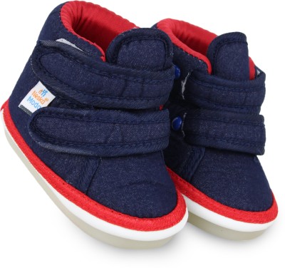 Neska Moda 15 To 18 Months Baby Casual Musical Sound Shoes/ Booties(Toe to Heel Length - 14 cm, Navy Blue)