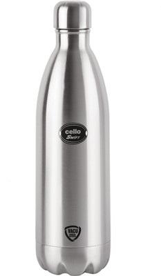 cello 890 ml Steel Flask(Pack of 1, Silver)