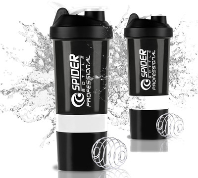 TRUE INDIAN 500 ml Plastic Shaker(Pack of 2, White)