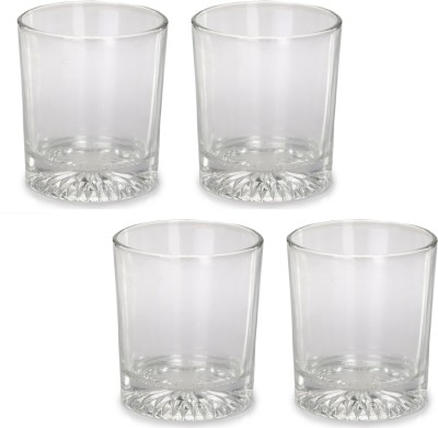 Somil (Pack of 4) Multipurpose Drinking Glass -B669 Glass Set Water/Juice Glass(300 ml, Glass, Clear)