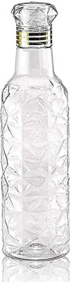 Diamond Design Plastic Water Bottle, School, Collage 1000 ml Bottle(Pack of 1, Clear, Plastic)