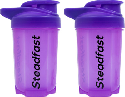 Steadfast NUTRITION 800 ml Plastic Shaker(Pack of 2, Purple)