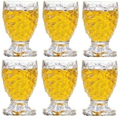 Somil (Pack of 6) Multipurpose Drinking Glass -B527 Glass Set Shot Glass(140 ml, Glass, Clear)