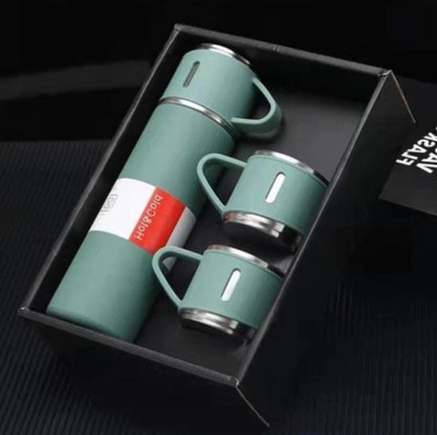 silvy 500 ml Steel Flask(Pack of 1, Green)
