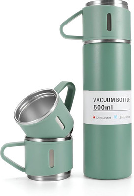 Atipriya Vaccum Flask Set 500 ml Flask(Pack of 1, Multicolor, Steel)
