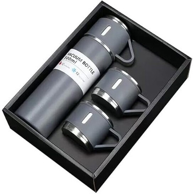 Snazora 500 ml Stainless Steel Flask(Pack of 1, Multicolor)