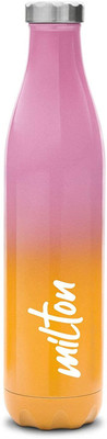 MILTON 510 ml Steel Flask(Pack of 1, Orange, Pink)