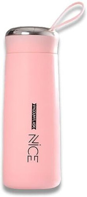 Elegenz 400 ml Plastic Flask(Pack of 1, Pink)