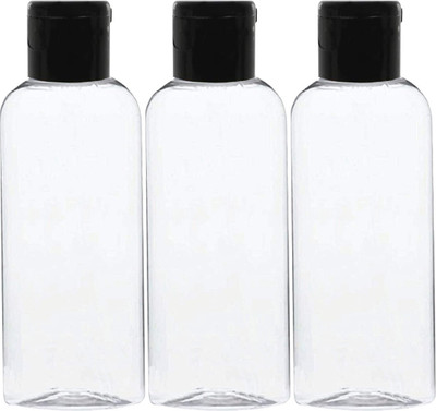 FUTURA MARKET 100 ml Plastic Bottle(Pack of 3, Clear)