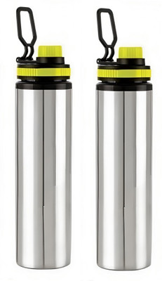 PIQUANT KITCHENWARE 900 ml Steel Sipper(Pack of 2, Silver)