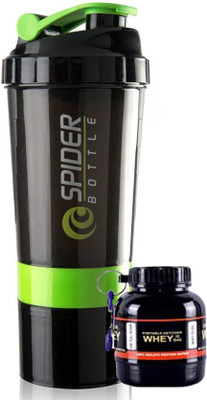 TRUE INDIAN 500 ml Plastic Shaker(Pack of 1, Green)