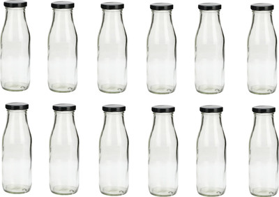 AFAST 500 ml Glass Bottle(Pack of 12, Clear)