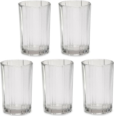 Somil (Pack of 5) Multipurpose Drinking Glass -B754 Glass Set Water/Juice Glass(200 ml, Glass, Clear)