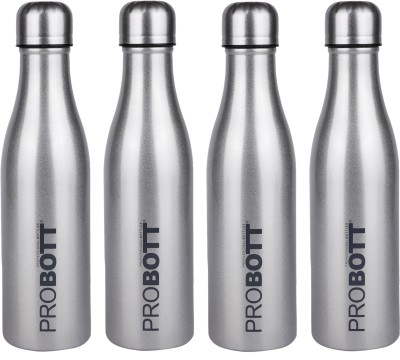 PROBOTT Thermosteel Vintage Flask Each 500ml -Silver (Pack of 4) 500 ml Flask(Pack of 4, Silver, Steel)