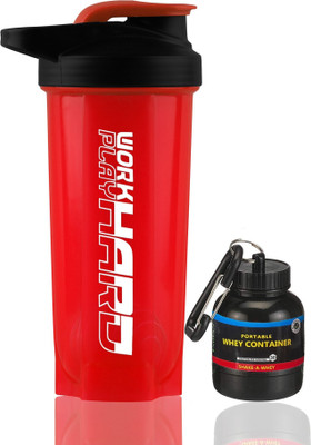TRUE INDIAN 700 ml Plastic Shaker(Pack of 1, Red)