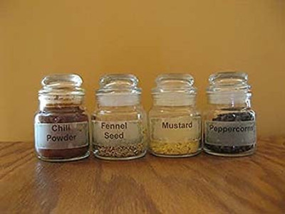 Artifice Glass Honey Jar  - 100 ml(Pack of 4, Clear)