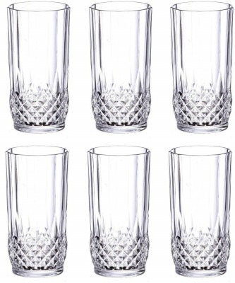 Somil (Pack of 6) Multipurpose Drinking Glass -B984 Glass Set Water/Juice Glass(200 ml, Glass, Clear)