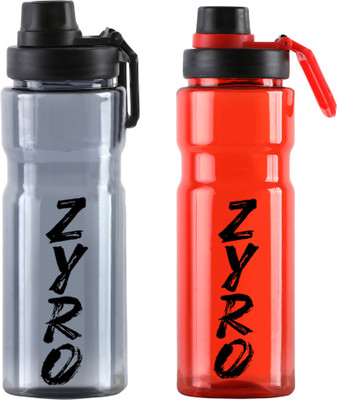 ZYRO 700 ml Plastic Shaker(Pack of 2, Red)