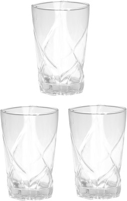 1st Time (Pack of 3) Glassesware: Lifting Your Sips to Unforgettable Moments-A13 Glass Set Water/Juice Glass(280 ml, Glass, Clear)