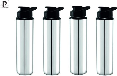 PIQUANT KITCHENWARE Fridge Stainless Steel school, College, Gym & Sports Water Bottle 900 ml Bottle(Pack of 4, Silver, Steel)