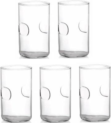 Somil (Pack of 5) Multipurpose Drinking Glass -B1079 Glass Set Water/Juice Glass(300 ml, Glass, Clear)