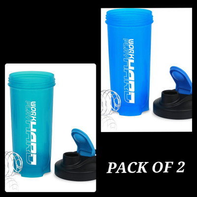 E&E 700 ml Plastic Shaker(Pack of 2, Multicolor)