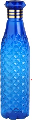 Diamond Design water Bottles 1 litre, with Diamond Cap BPA Free Water Bottle 1000 ml Bottle(Pack of 1, Blue, Clear, Plastic)