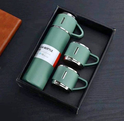 Harikaran 500 ml Steel Flask(Pack of 1, Green)